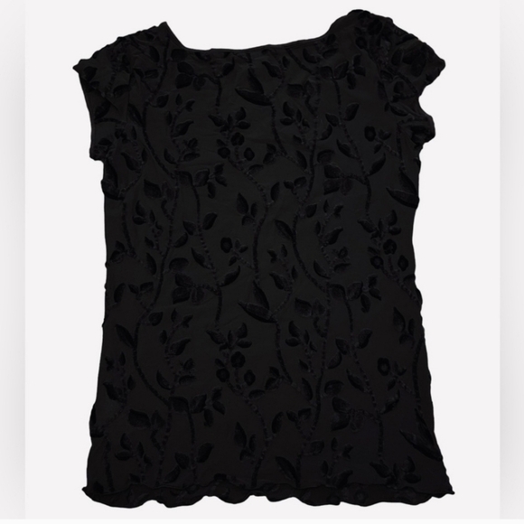 Armani Collezioni Velvet Burnout Top. Size 6 - Picture 2 of 9